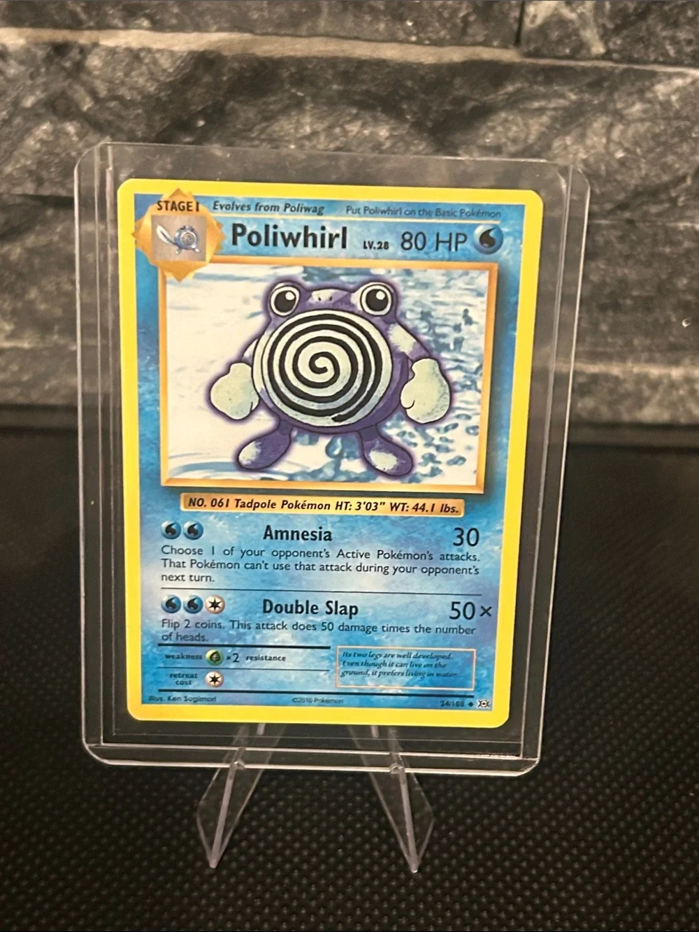 Pokémon Poliwhirl 24/108 Non-Holo from XY‎ Evolutions Set Vintage (2016) M/NM